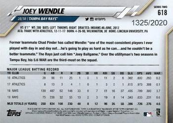 2020 Topps - Gold #618 Joey Wendle Back