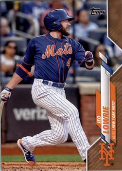 2020 Topps - Gold #649 Jed Lowrie Front