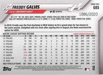 2020 Topps - Gold #685 Freddy Galvis Back