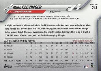 2020 Topps - Rainbow Foil #241 Mike Clevinger Back