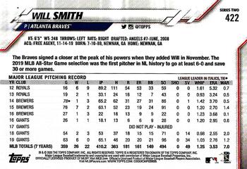 2020 Topps - Rainbow Foil #422 Will Smith Back