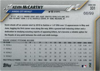 2020 Topps - Vintage Stock #331 Kevin McCarthy Back