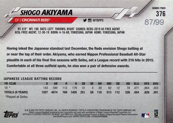 2020 Topps - Vintage Stock #376 Shogo Akiyama Back