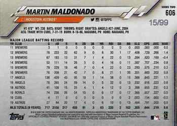 2020 Topps - Vintage Stock #606 Martin Maldonado Back