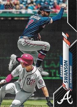 2020 Topps - Black #47 Dansby Swanson Front