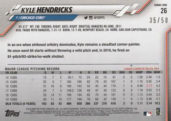 2020 Topps - Father's Day Blue #26 Kyle Hendricks Back
