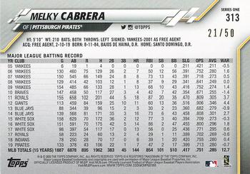 2020 Topps - Father's Day Blue #313 Melky Cabrera Back