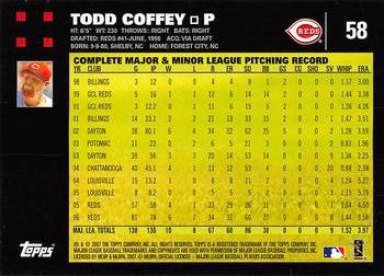 2007 Topps - 1st Edition #58 Todd Coffey Back