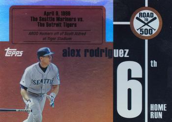 2007 Topps - Alex Rodriguez: Road to 500 #ARHR6 Alex Rodriguez Front