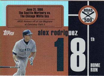 2007 Topps - Alex Rodriguez: Road to 500 #ARHR18 Alex Rodriguez Front