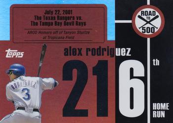 2007 Topps - Alex Rodriguez: Road to 500 #ARHR216 Alex Rodriguez Front