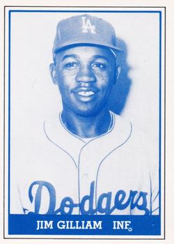 1980 TCMA 1959 Los Angeles Dodgers Blue #013 Jim Gilliam Front