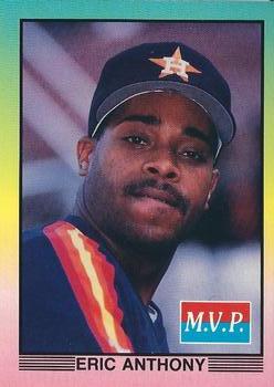 1990 M.V.P. Big League All Stars Multi-Color Border (unlicensed) #8 Eric Anthony Front