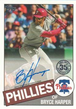 2020 Topps - 1985 Topps Baseball 35th Anniversary Autographs #85A-BHA Bryce Harper Front