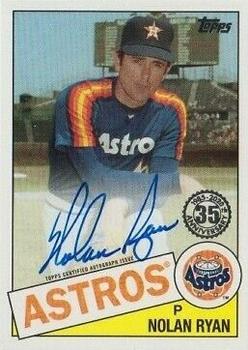 2020 Topps - 1985 Topps Baseball 35th Anniversary Autographs #85A-NR Nolan Ryan Front