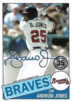 2020 Topps - 1985 Topps Baseball 35th Anniversary Autographs #85A-AJO Andruw Jones Front