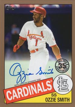 2020 Topps - 1985 Topps Baseball 35th Anniversary Autographs Gold #85A-OS Ozzie Smith Front
