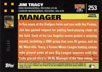 2007 Topps - Copper #253 Jim Tracy Back