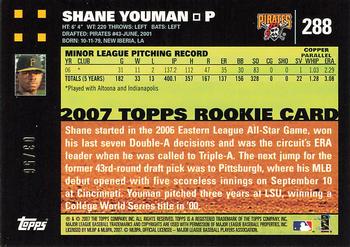 2007 Topps - Copper #288 Shane Youman Back