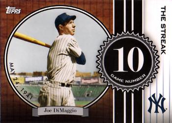 2007 Topps - Joe DiMaggio: The Streak #JD10 Joe DiMaggio Front