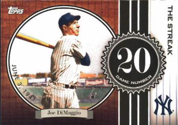 2007 Topps - Joe DiMaggio: The Streak #JD20 Joe DiMaggio Front