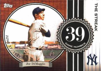 2007 Topps - Joe DiMaggio: The Streak #JD39 Joe DiMaggio Front