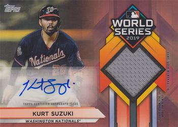 2020 Topps - World Series Champion Autograph Relics #WCAR-KS Kurt Suzuki Front
