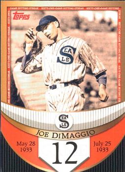 2007 Topps - Joe DiMaggio: The Streak Before the Streak #JDSF12 Joe DiMaggio Front