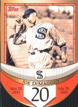 2007 Topps - Joe DiMaggio: The Streak Before the Streak #JDSF20 Joe DiMaggio Front