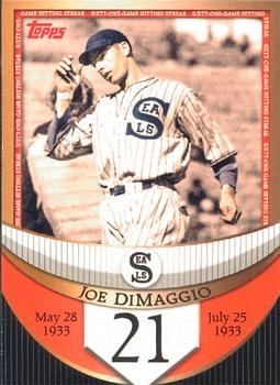 2007 Topps - Joe DiMaggio: The Streak Before the Streak #JDSF21 Joe DiMaggio Front