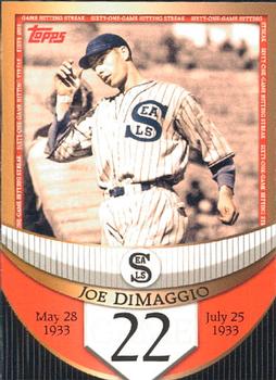 2007 Topps - Joe DiMaggio: The Streak Before the Streak #JDSF22 Joe DiMaggio Front