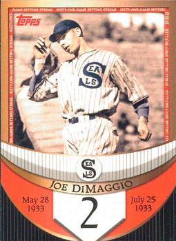 2007 Topps - Joe DiMaggio: The Streak Before the Streak #JDSF2 Joe DiMaggio Front