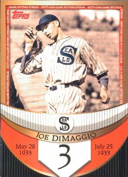 2007 Topps - Joe DiMaggio: The Streak Before the Streak #JDSF3 Joe DiMaggio Front
