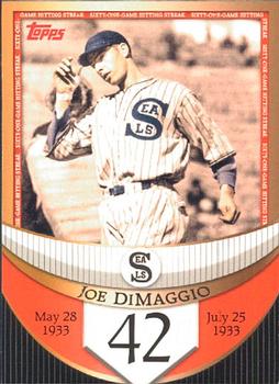 2007 Topps - Joe DiMaggio: The Streak Before the Streak #JDSF42 Joe DiMaggio Front