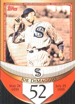 2007 Topps - Joe DiMaggio: The Streak Before the Streak #JDSF52 Joe DiMaggio Front