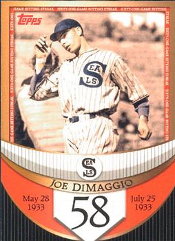 2007 Topps - Joe DiMaggio: The Streak Before the Streak #JDSF58 Joe DiMaggio Front
