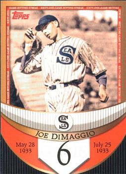 2007 Topps - Joe DiMaggio: The Streak Before the Streak #JDSF6 Joe DiMaggio Front