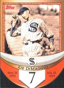 2007 Topps - Joe DiMaggio: The Streak Before the Streak #JDSF7 Joe DiMaggio Front