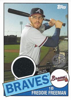 2020 Topps - 1985 Topps Baseball 35th Anniversary Relics (Series One) #85R-FF Freddie Freeman Front