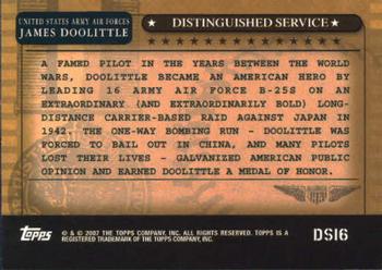 2007 Topps - Distinguished Service #DS16 James Doolittle Back