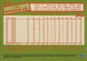 2020 Topps - 1985 Topps Baseball 35th Anniversary (Series One) #85-13 Cal Ripken Jr. Back