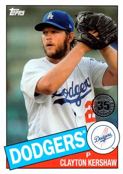 2020 Topps - 1985 Topps Baseball 35th Anniversary (Series One) #85-54 Clayton Kershaw Front