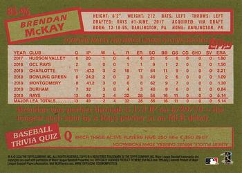2020 Topps - 1985 Topps Baseball 35th Anniversary (Series One) #85-96 Brendan McKay Back
