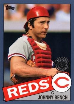 2020 Topps - 1985 Topps Baseball 35th Anniversary Blue (Series One) #85-35 Johnny Bench Front