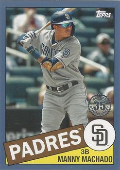 2020 Topps - 1985 Topps Baseball 35th Anniversary Blue (Series One) #85-82 Manny Machado Front