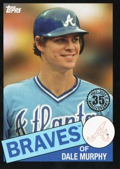 2020 Topps - 1985 Topps Baseball 35th Anniversary Black (Series One) #85-8 Dale Murphy Front