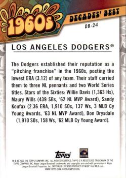 2020 Topps - Decades' Best (Series One) #DB-24 Los Angeles Dodgers Back