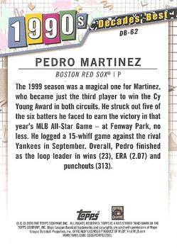 2020 Topps - Decades' Best (Series One) #DB-62 Pedro Martinez Back