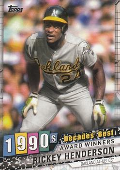 2020 Topps - Decades' Best (Series One) #DB-63 Rickey Henderson Front