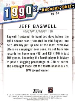 2020 Topps - Decades' Best (Series One) #DB-68 Jeff Bagwell Back